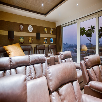 Home Theater with Recliner Chair